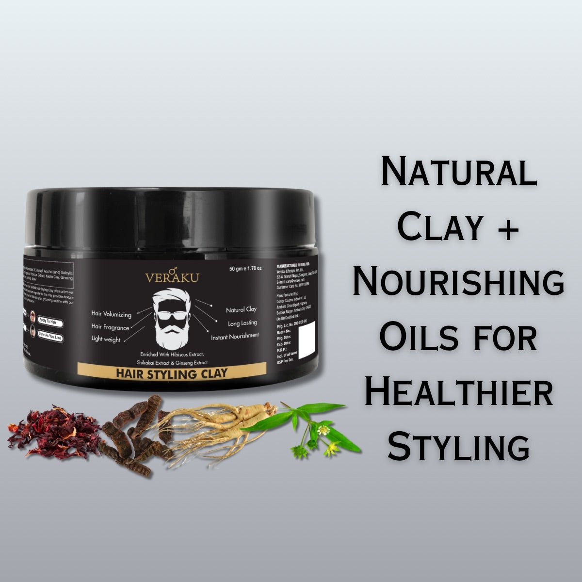 Hair Styling Clay | 50 gm - Veraku