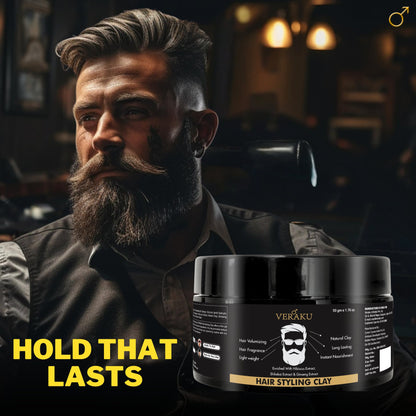 Hair Styling Clay | Long Lasting | Hair Volumizing | Natural Clay | For Men (50 gm) - Veraku