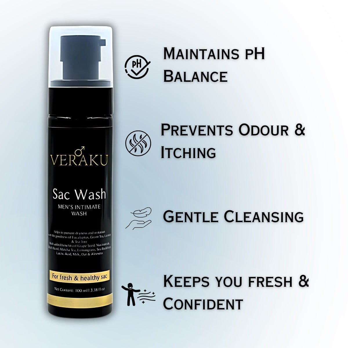 Sac Wash | Men's Intimate Wash | 100 ML - Veraku