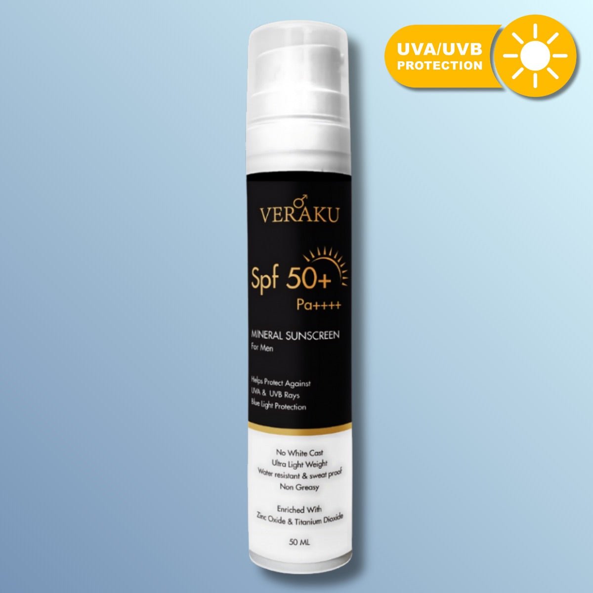 SPF - 50+ Pa++++ | Mineral Sunscreen | 50ML - Veraku