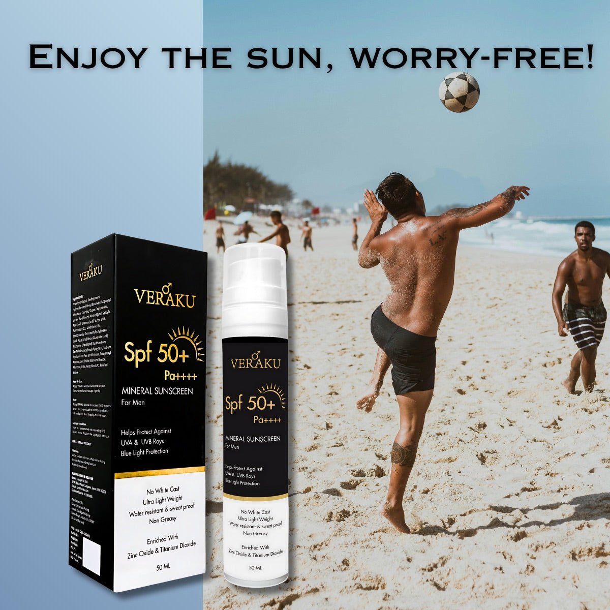 SPF - 50+ Pa++++ | Mineral Sunscreen | 50ML - Veraku
